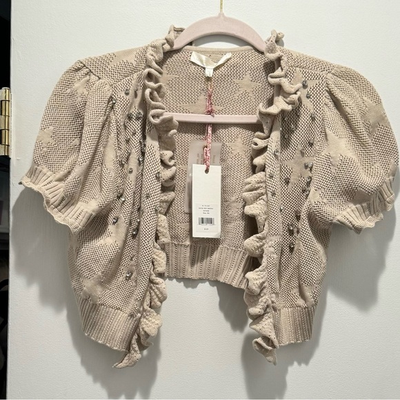 Love shack fancy rizina crop cardigan anchor - Picture 7 of 7